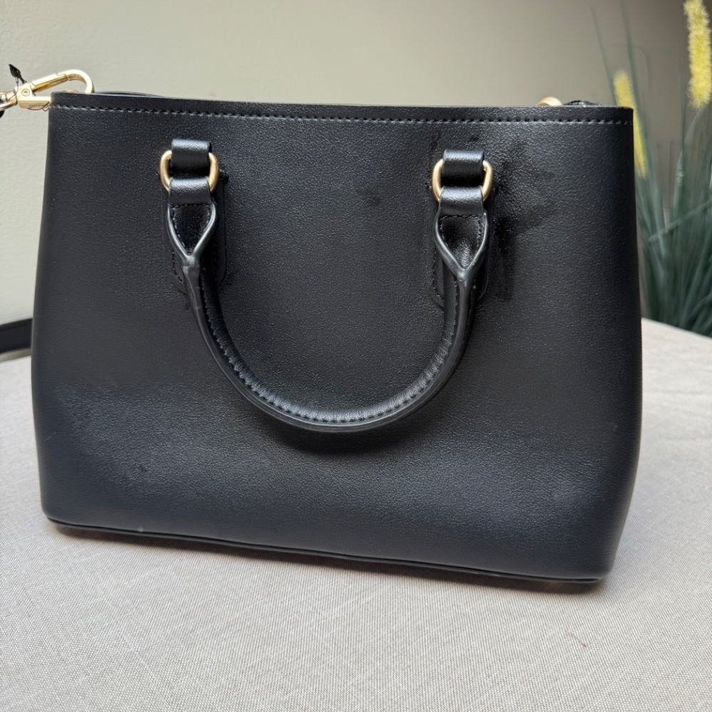Nanette Lepore Black Valle Convertible Satchel Never Used - Picture 4 of 11